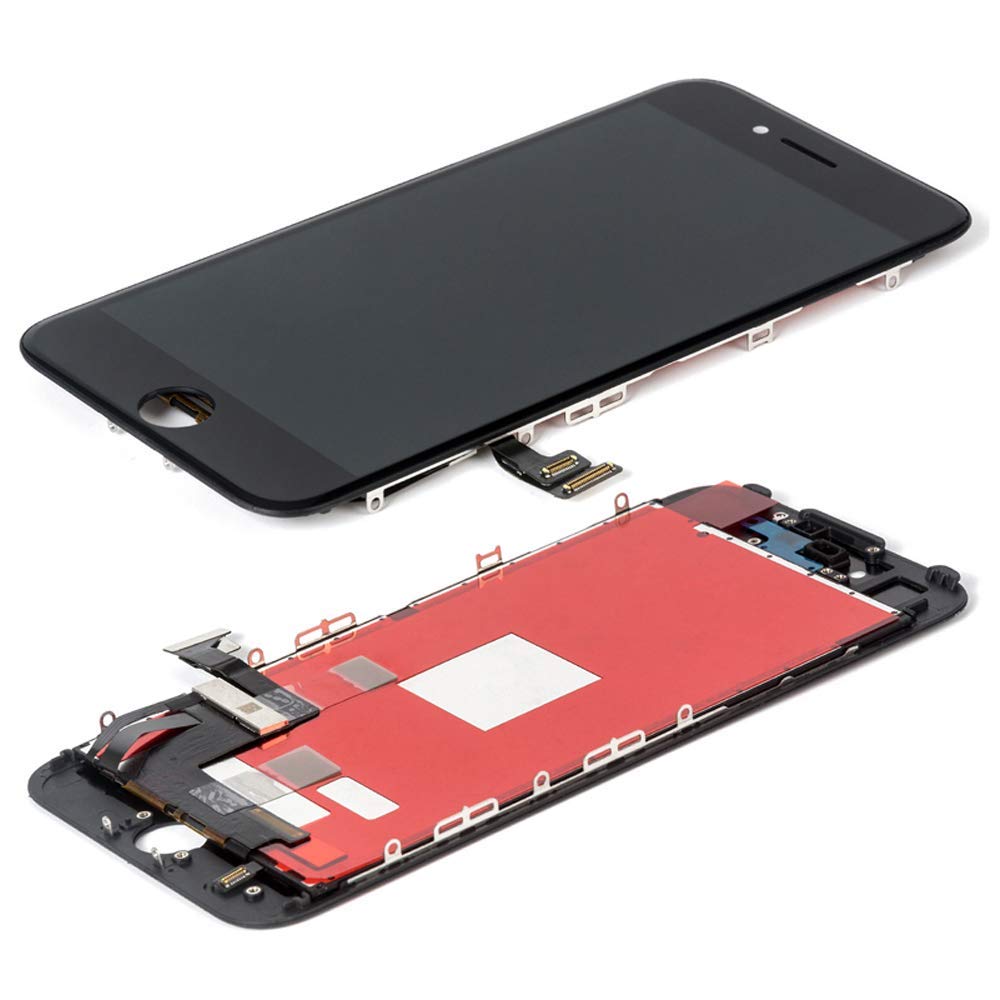 for iPhone 7 Screen Replacement - LCD Display 3D Touch Screen Digitizer Frame Full Assembly with Repair Tool Kits and Screen Protector (Black 4.7 Inch)
