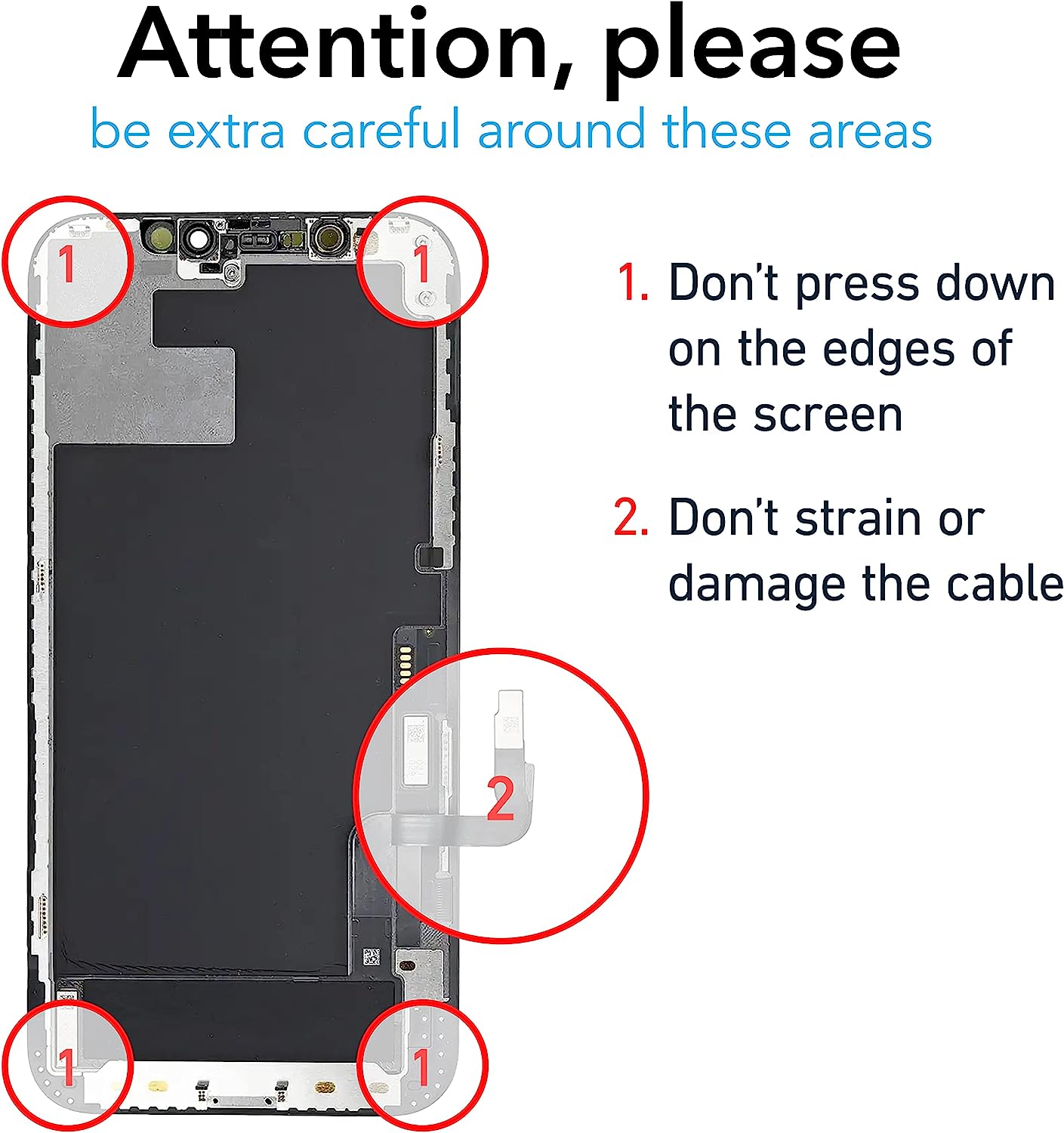 LCD Screen Replacement for iPhone 12 mini Touch Screen Display Digitizer Assembly W/Repair Kit