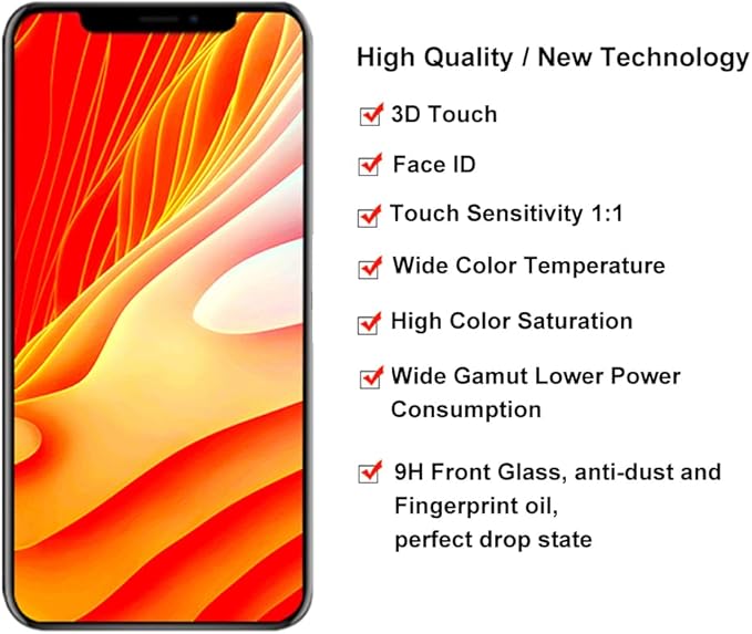 for iPhone 13 Screen Replacement 6.1 inch, 3D Touch LCD Screen